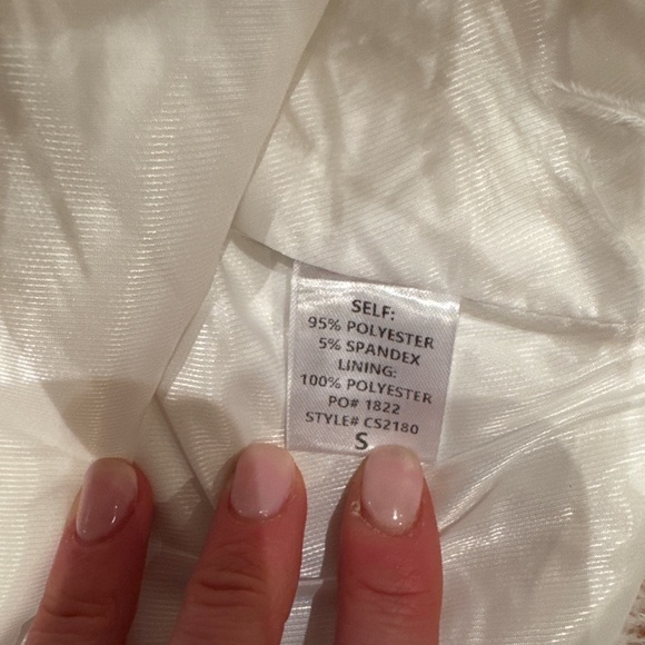 Ivory Ostrich Feather Hem Mini Skirt - Picture 11 of 11